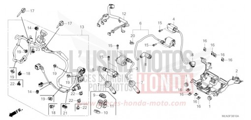 FAISCEAU SECONDAIRE/BOBINE D'ALLUMAGE CRF1100D3R de 2024